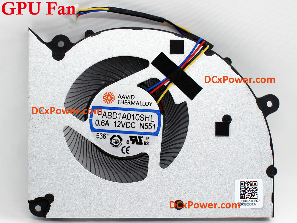 (image for) Laptop Internal Fan for MSI Crosshair 18 HX AI A2XW A2XWFKG A2XWGKG MS-1841 Series CPU GPU Cooling Inside Left Right Cooler Assembly Genuine PABD1A010SHR N550 PABD1A010SHL N551